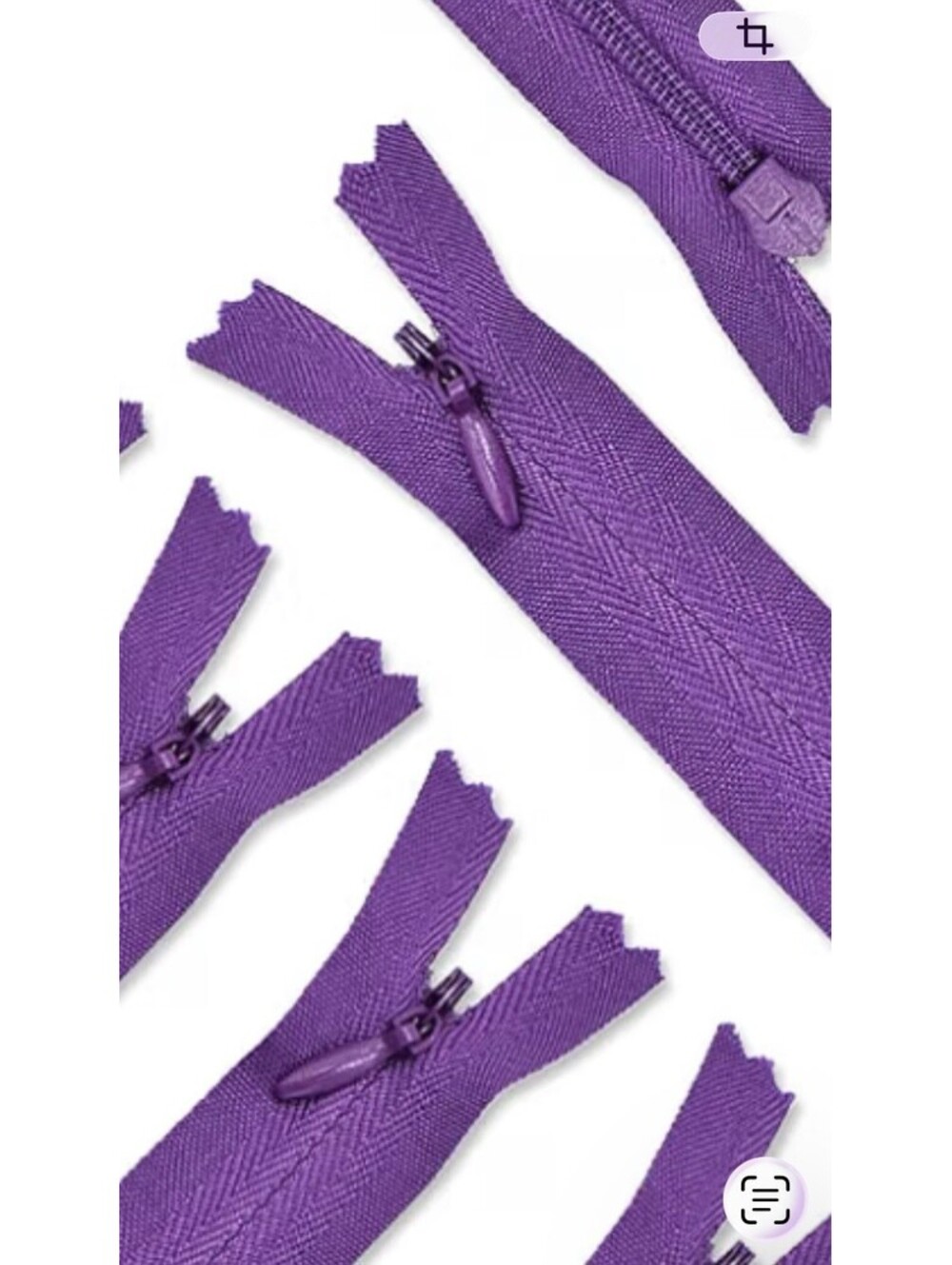 45Pcs 21.5 Inch Nylon Invisible Zippers for Tailor Sewer Sewing Dark Purple